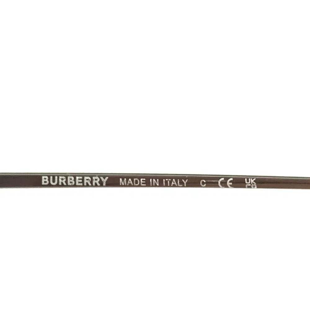 Burberry Eyeglasses Frames B1380 1005 Silver Geometric Wire Rim 56-18-145